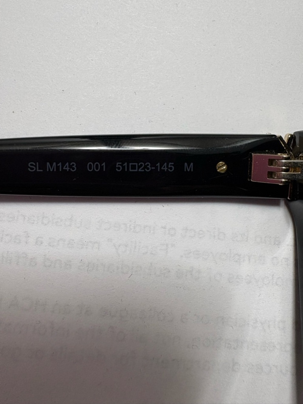 Yves Saint Laurent Black Sunglasses - Picture 5 of 5